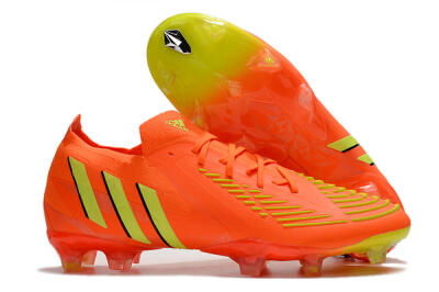 Adidas Predator Edge.1 Low FG Firm Ground Soccer Cleats - Orange/Yellow