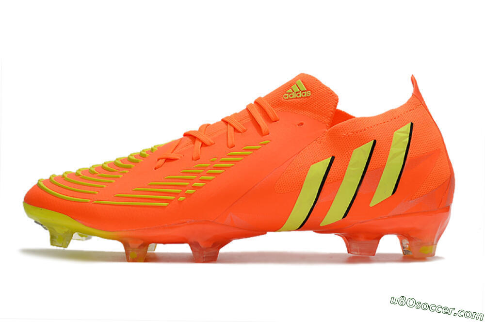 Adidas Predator Edge.1 Low FG Firm Ground Soccer Cleats - Orange/Yellow 2