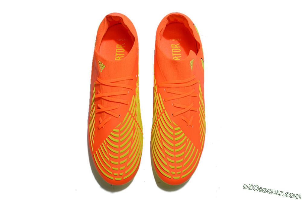 Adidas Predator Edge.1 Low FG Firm Ground Soccer Cleats - Orange/Yellow 4