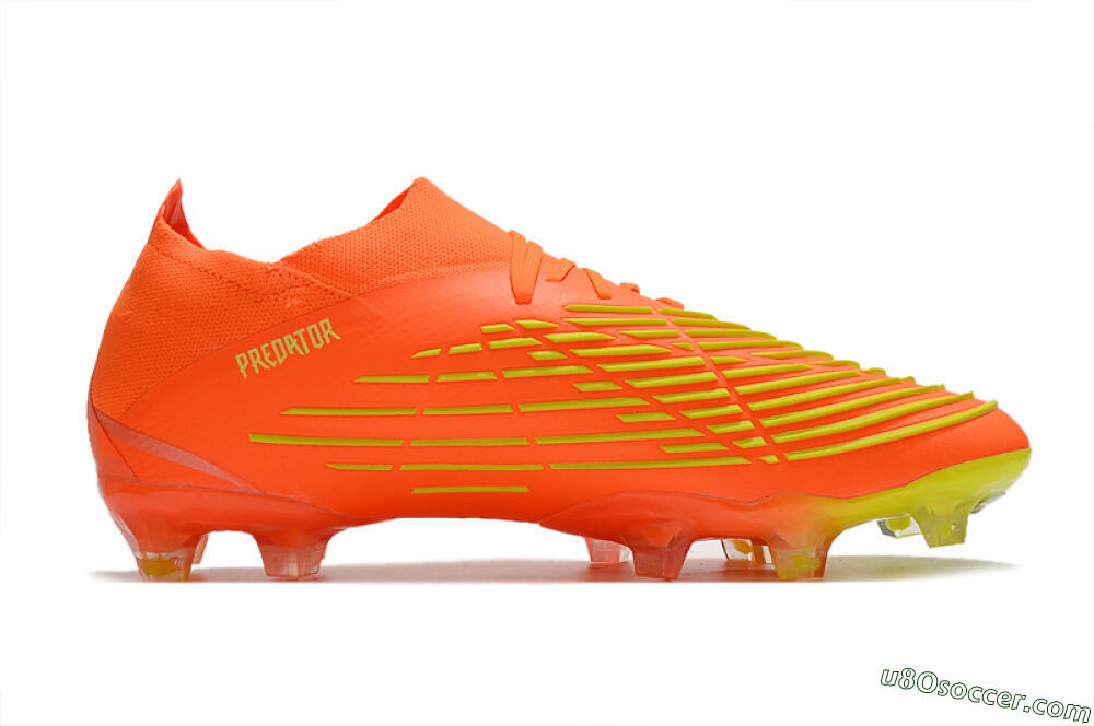 Adidas Predator Edge.1 Low FG Firm Ground Soccer Cleats - Orange/Yellow 7
