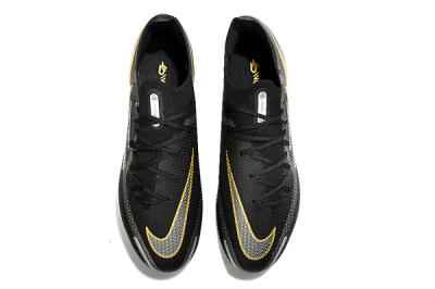 Nike Phantom GT 2 FG Firm Ground Soccer Cleats - Black/Silver/Gold