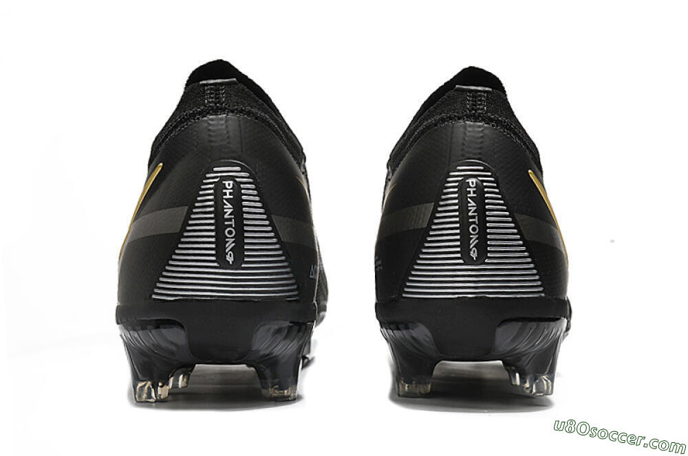 Nike Phantom GT 2 FG Firm Ground Soccer Cleats - Black/Silver/Gold 5