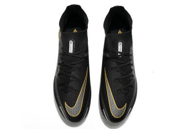Nike Phantom GT 2 DF FG Firm Ground Soccer Cleats - Black/Silver/Gold