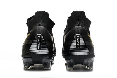 Nike Phantom GT 2 DF FG Firm Ground Soccer Cleats - Black/Silver/Gold