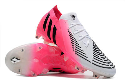 Adidas Predator Edge.1 Low FG Firm Ground Soccer Cleats - White/Pink