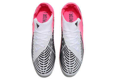 Adidas Predator Edge.1 Low FG Firm Ground Soccer Cleats - White/Pink