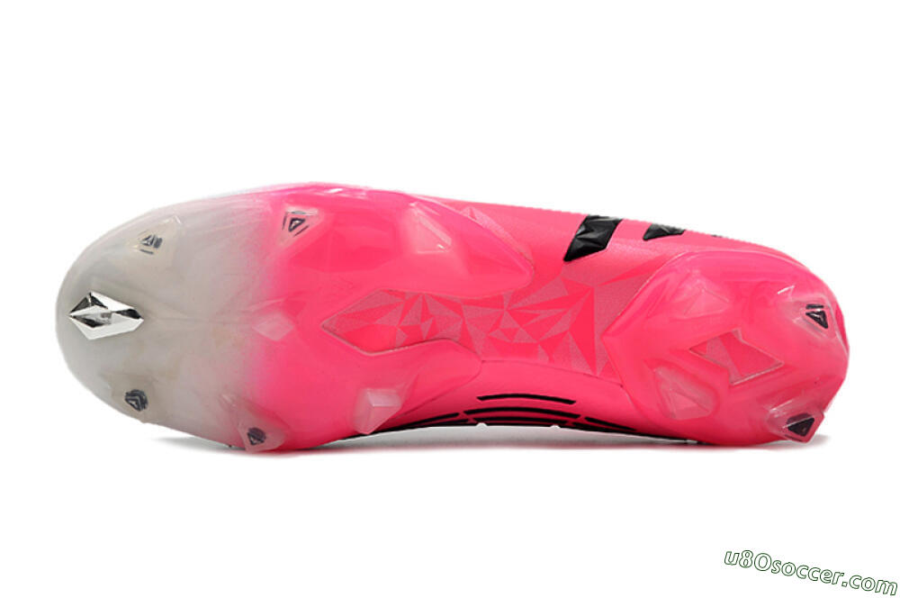 Adidas Predator Edge.1 FG Firm Ground Soccer Cleats - White/Pink 6