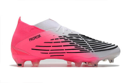 Adidas Predator Edge.1 FG Firm Ground Soccer Cleats - White/Pink