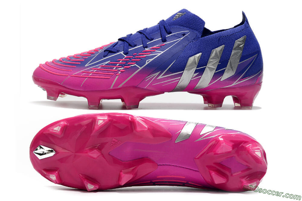 Adidas Predator Edge.1 Low FG Firm Ground Soccer Cleats - Purple/Pink 0