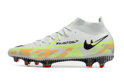 Nike Phantom GT 2 DF Elite FG Firm Ground Soccer Cleats - White/Green