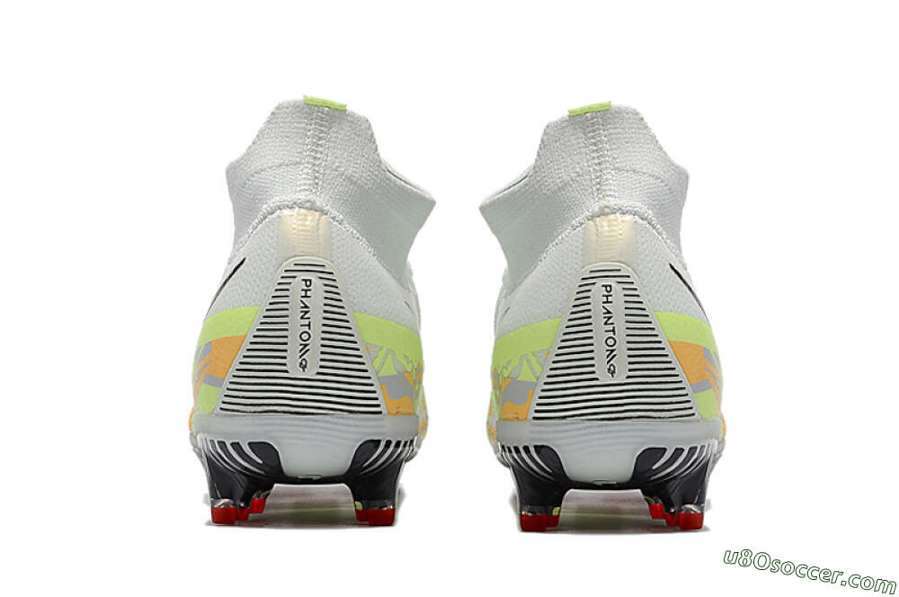 Nike Phantom GT 2 DF Elite FG Firm Ground Soccer Cleats - White/Green 6