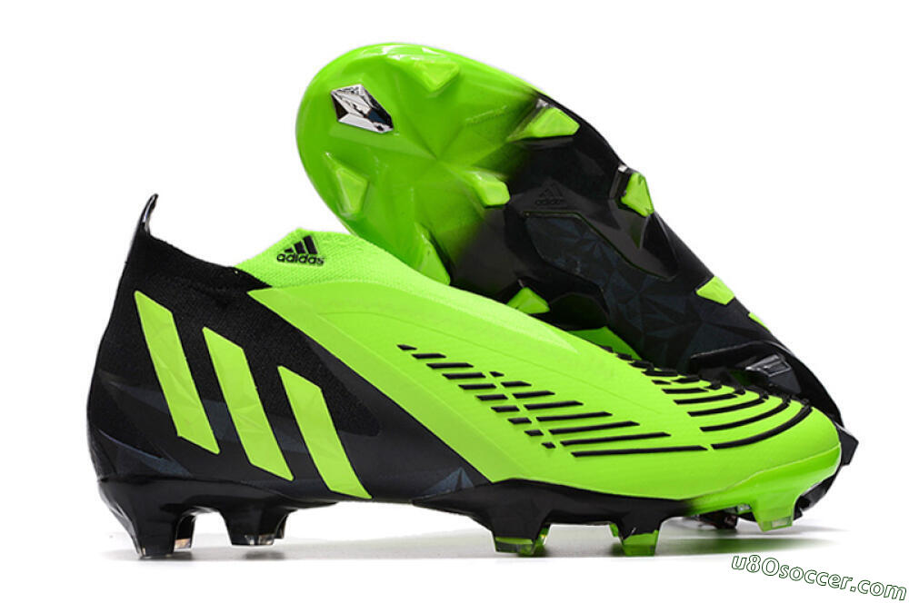 Adidas Predator Edge Geometric+ FG Firm Ground Soccer Cleats - Green/Black 1
