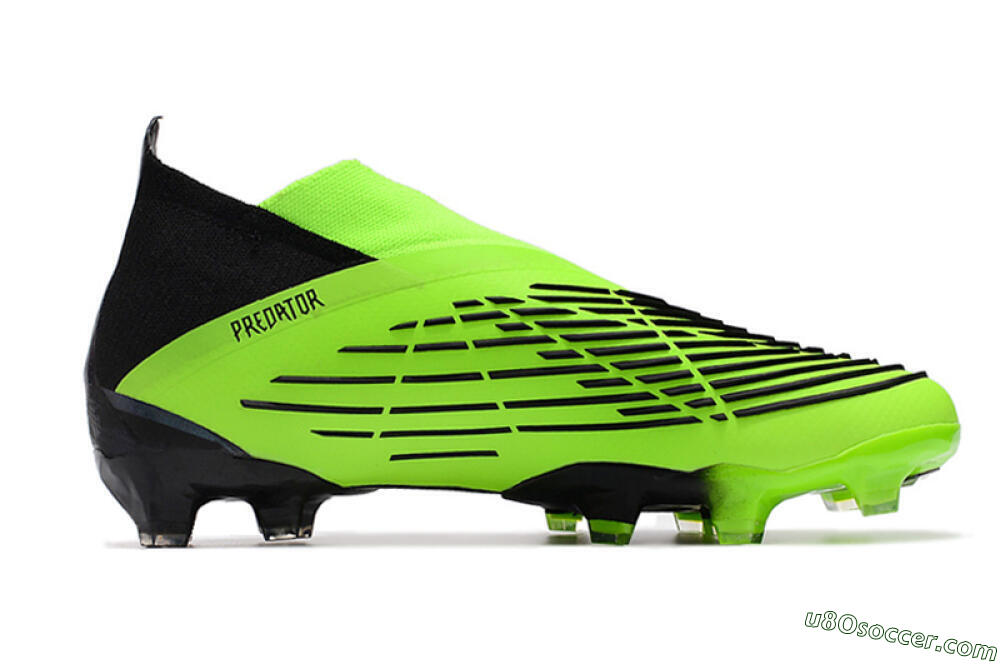Adidas Predator Edge Geometric+ FG Firm Ground Soccer Cleats - Green/Black 4