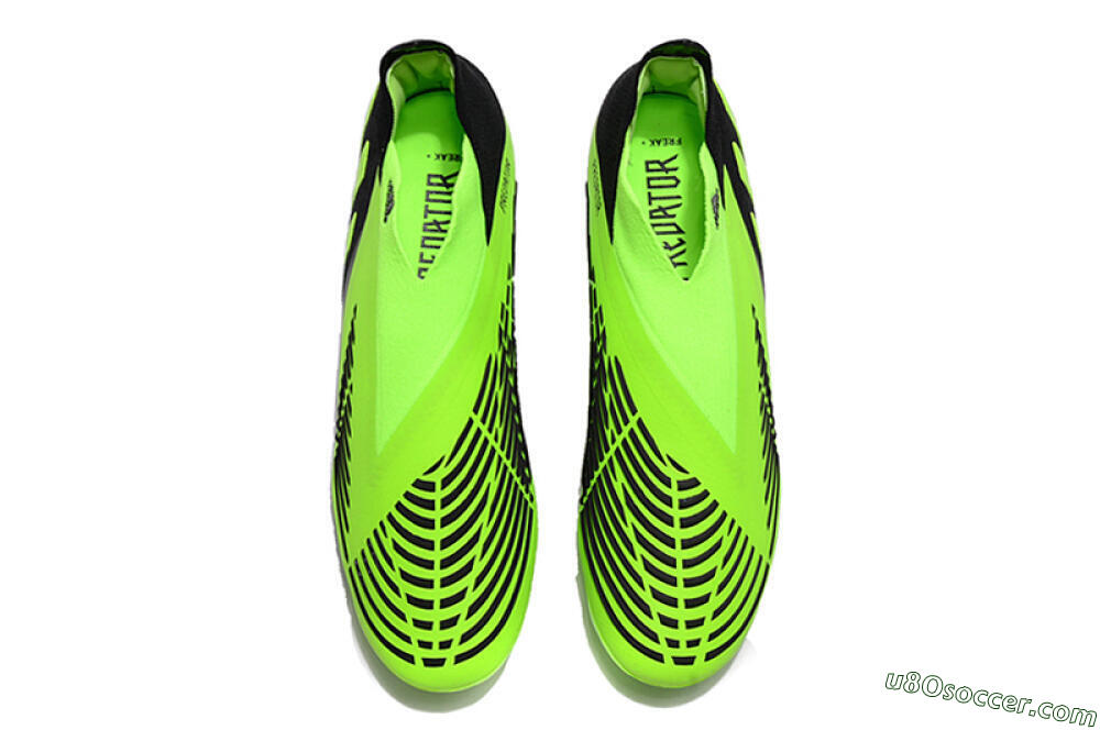 Adidas Predator Edge Geometric+ FG Firm Ground Soccer Cleats - Green/Black 5