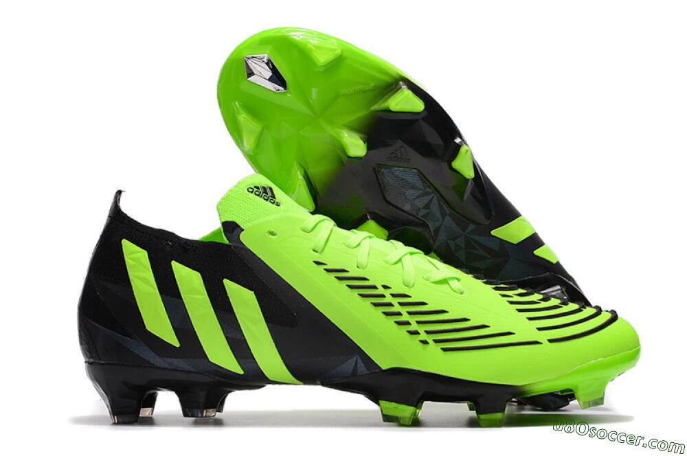 Adidas Predator Edge.1 Low FG Firm Ground Soccer Cleats - Green/Black 1