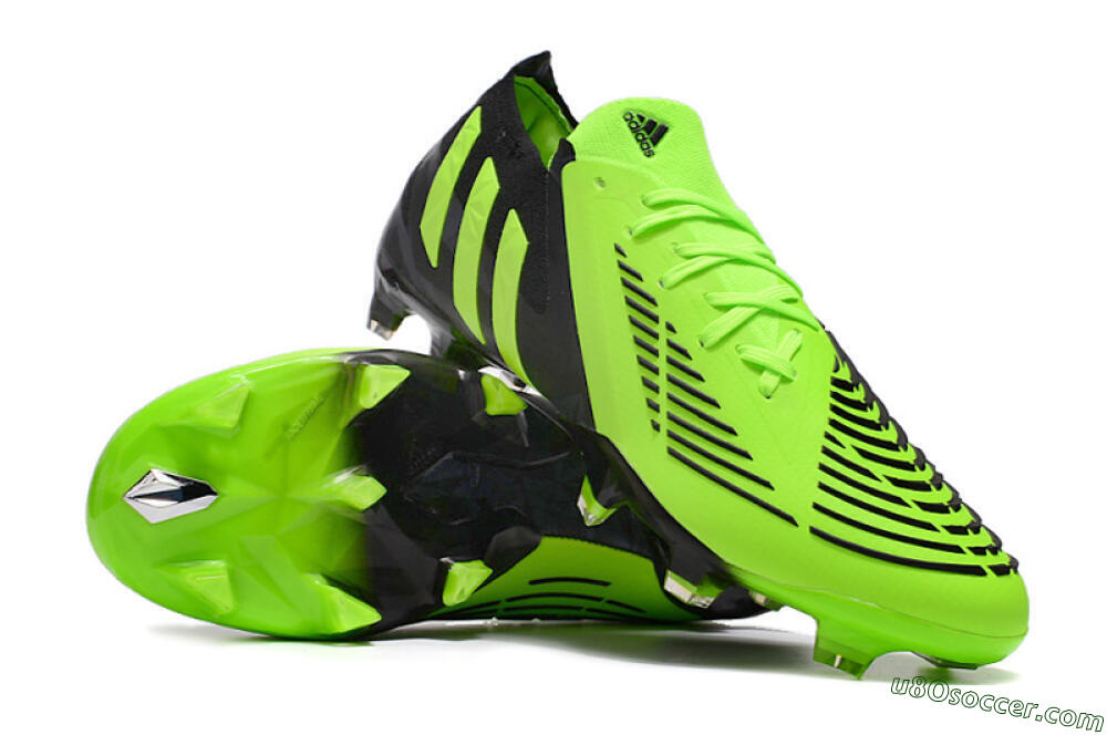 Adidas Predator Edge.1 Low FG Firm Ground Soccer Cleats - Green/Black 3
