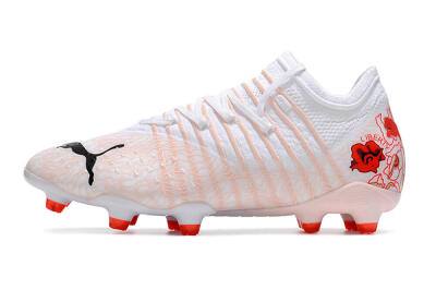 Puma Future Z 1.4 Liberty FG Firm Ground Soccer Cleats - White/Pink/Red