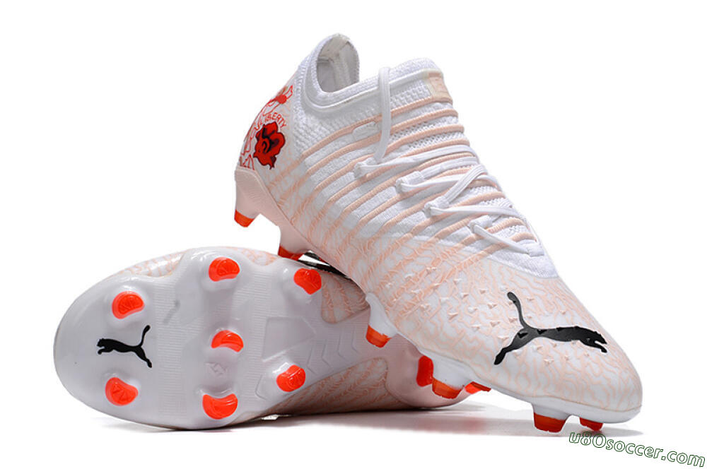 Puma Future Z 1.4 Liberty FG Firm Ground Soccer Cleats - White/Pink/Red 3