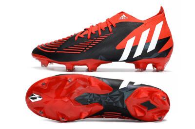 Adidas Predator Edge Geometric.1 FG Firm Ground Soccer Cleats - Red/Black/White