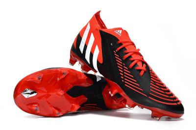 Adidas Predator Edge Geometric.1 FG Firm Ground Soccer Cleats - Red/Black/White
