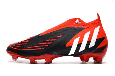 Adidas Predator Edge Geometric+ FG Firm Ground Soccer Cleats - Red/Black/White