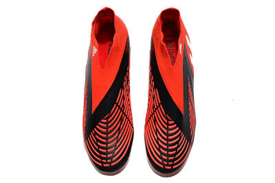 Adidas Predator Edge Geometric+ FG Firm Ground Soccer Cleats - Red/Black/White