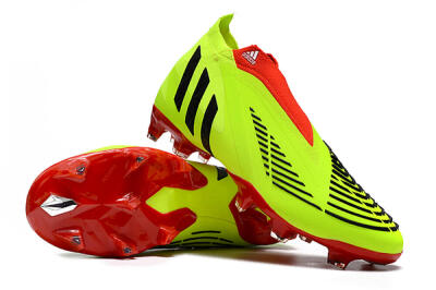Adidas Predator Edge Geometric+ FG Firm Ground Soccer Cleats - Green/Red