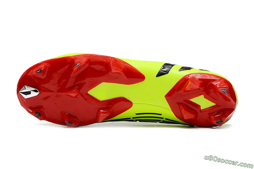 Adidas Predator Edge Geometric+ FG Firm Ground Soccer Cleats - Green/Red 7