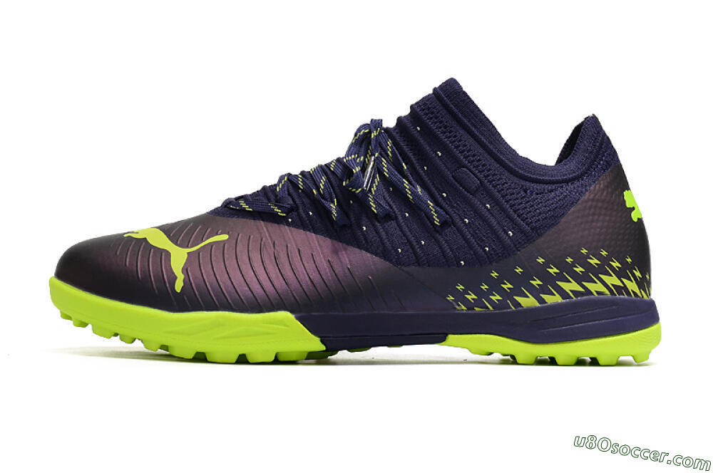 Puma Future Z 1.3 Instinct TF Artificial Turf Soccer Shoes - Black/Green 2