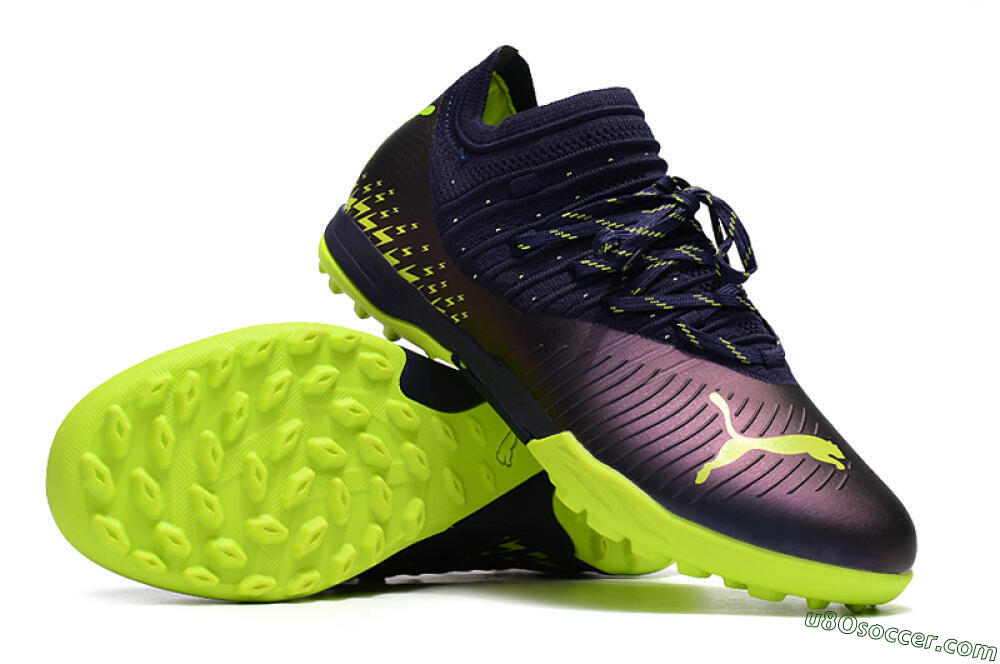 Puma Future Z 1.3 Instinct TF Artificial Turf Soccer Shoes - Black/Green 3