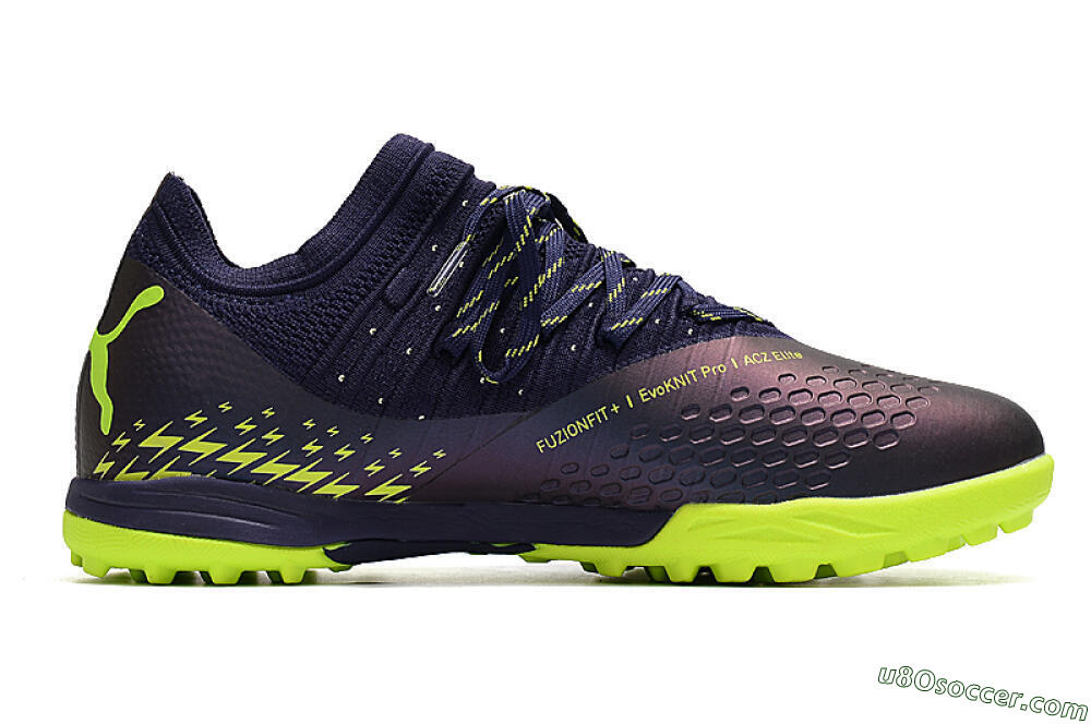 Puma Future Z 1.3 Instinct TF Artificial Turf Soccer Shoes - Black/Green 6