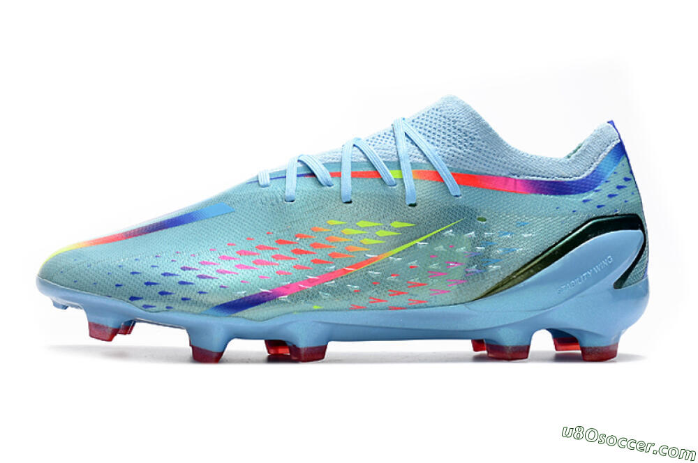 Adidas X Speedportal.1 FG Firm Ground Soccer Cleats - Blue/Pink 2