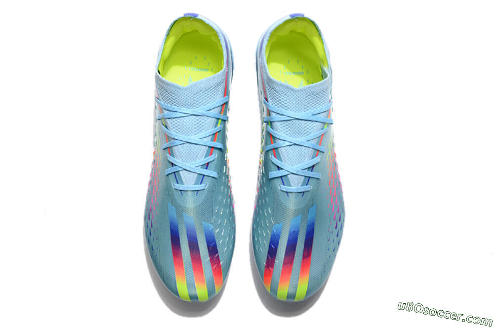 Adidas X Speedportal.1 FG Firm Ground Soccer Cleats - Blue/Pink 4