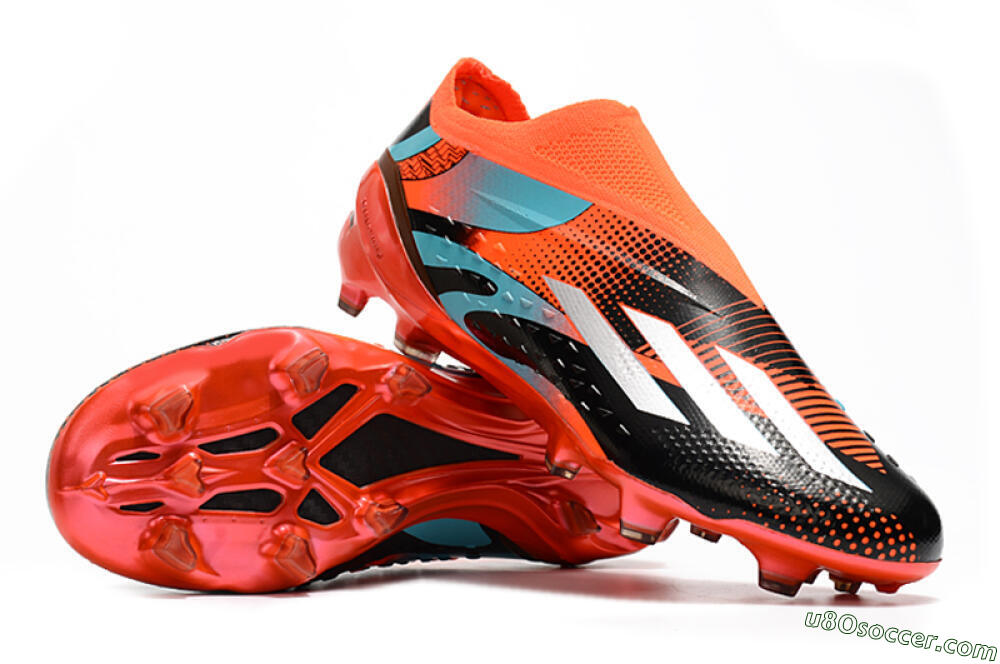 Adidas X Speedportal+ FG Firm Ground Soccer Cleats - Orange/Black 3