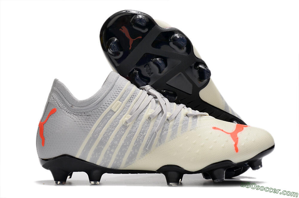 Puma Future Z 1.3 Instinct FG Firm Ground Soccer Cleats - Grey/White 1