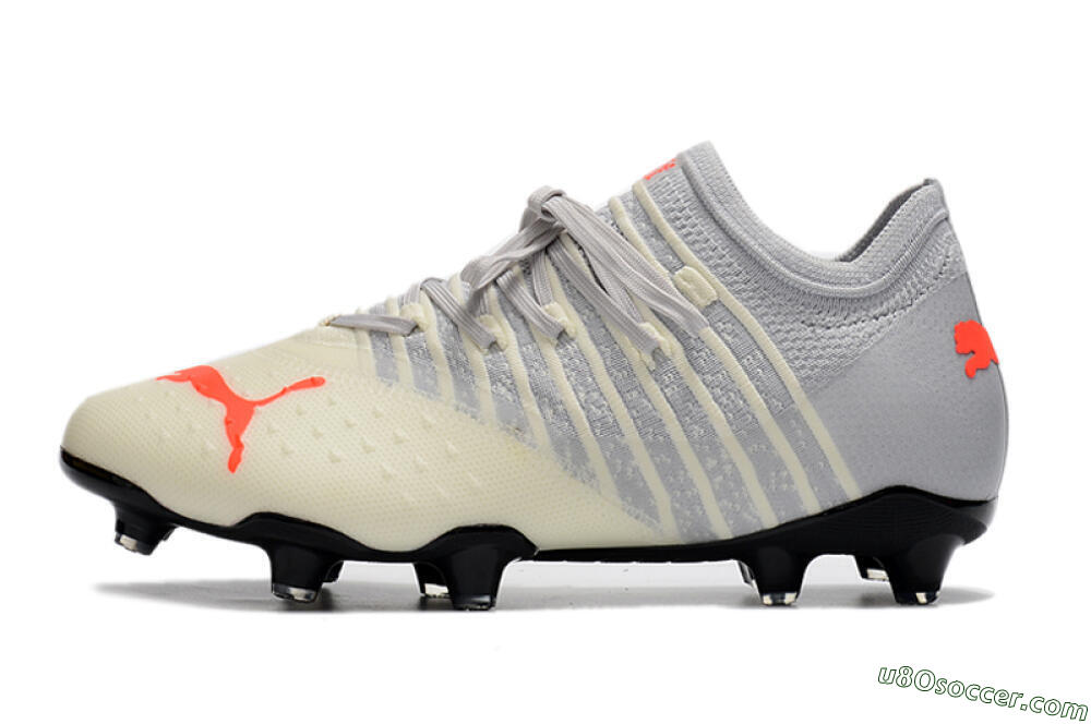 Puma Future Z 1.3 Instinct FG Firm Ground Soccer Cleats - Grey/White 2
