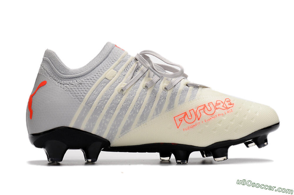 Puma Future Z 1.3 Instinct FG Firm Ground Soccer Cleats - Grey/White 5