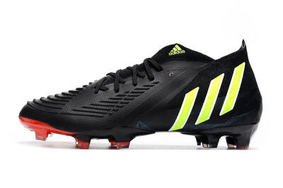 Adidas Predator Edge Geometric.1 FG Firm Ground Soccer Cleats - Black/Yellow/Red
