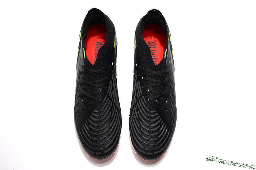 Adidas Predator Edge Geometric.1 FG Firm Ground Soccer Cleats - Black/Yellow/Red 4