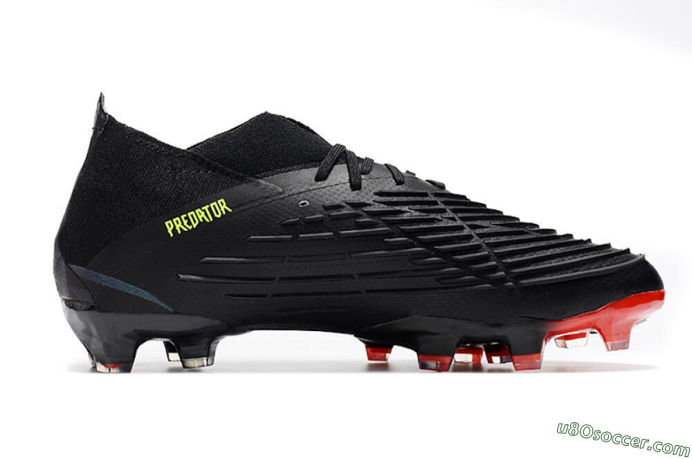 Adidas Predator Edge Geometric.1 FG Firm Ground Soccer Cleats - Black/Yellow/Red 7