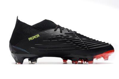 Adidas Predator Edge Geometric.1 FG Firm Ground Soccer Cleats - Black/Yellow/Red