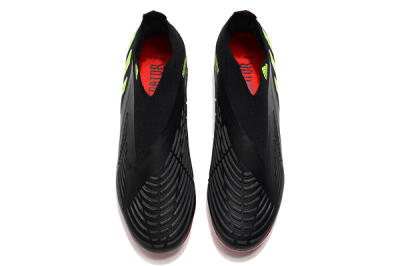 Adidas Predator Edge Geometric+ FG Firm Ground Soccer Cleats - Black/Yellow/Red