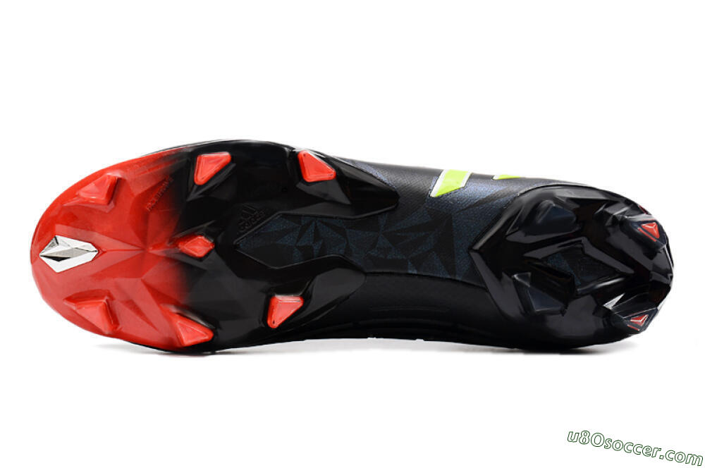 Adidas Predator Edge Geometric+ FG Firm Ground Soccer Cleats - Black/Yellow/Red 7