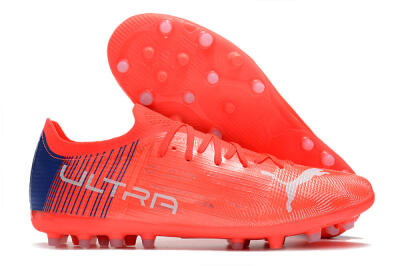 Puma Ultra 1.4 MG Multi Ground Soccer Cleats - Red/Blue
