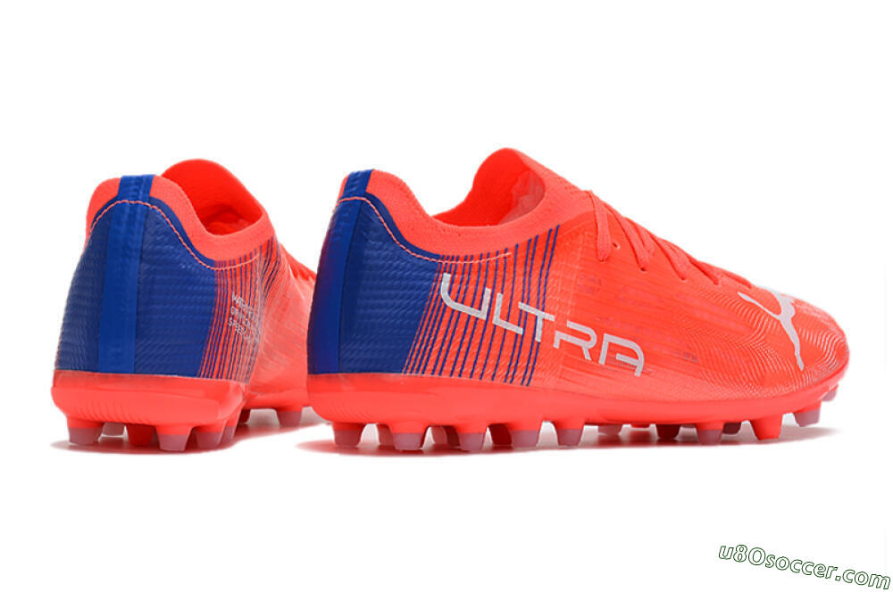 Puma Ultra 1.4 MG Multi Ground Soccer Cleats - Red/Blue 6