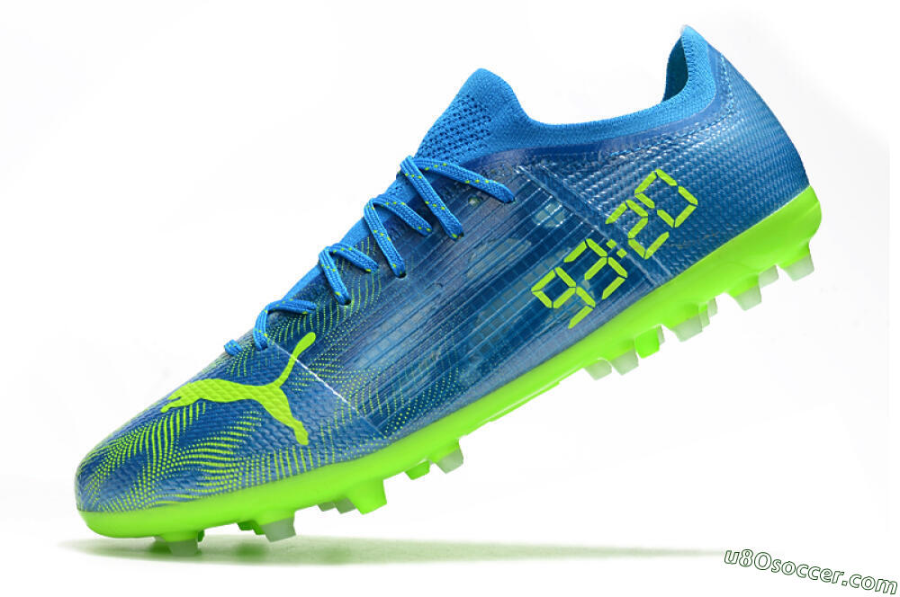 Puma Ultra 1.4 MG Multi Ground Soccer Cleats - Blue/Yellow 5