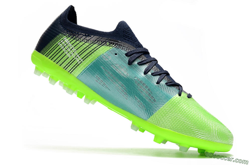Puma Ultra 1.4 MG Multi Ground Soccer Cleats - Green/Black/Blue 4