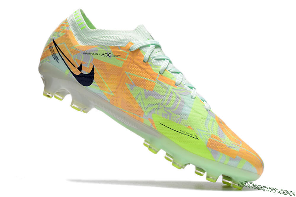 Nike Air Zoom Mercurial Vapor 15 Elite FG Firm Ground Soccer Cleats - Orange/Green/Black 4