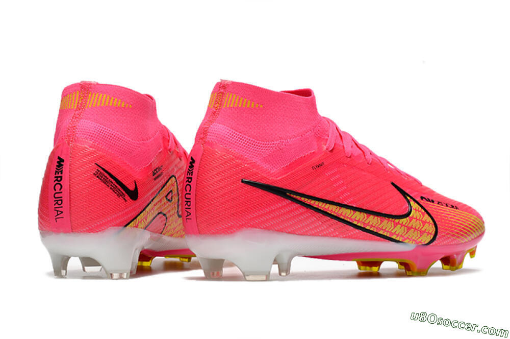Nike Air Zoom Mercurial Superfly 9 Elite FG Firm Ground Soccer Cleats - Red/Black/Yellow 6