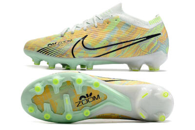 Nike Air Zoom Mercurial Vapor 15 Elite AG Artificial Grass Soccer Cleats - White/Green/Orange
